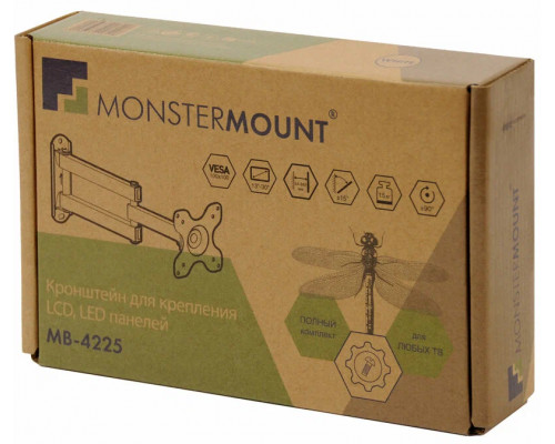 Кронштейн MONSTERMOUNT MB-4225 белый