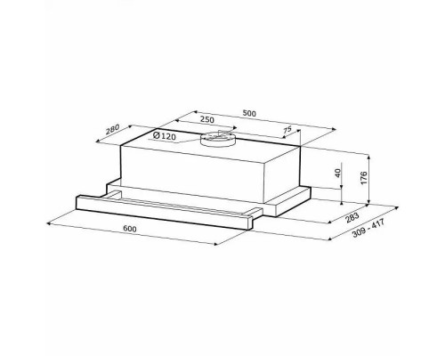 Вытяжка KRONA KAMILLA 600 AIR 2W Вытяжка KRONA KAMILLA 600 AIR 2W