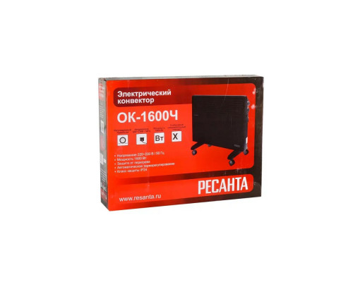 Конвектор РЕСАНТА ОК-1600Ч черный Конвектор РЕСАНТА ОК-1600Ч черный