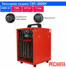 Тепловая пушка РЕСАНТА ТЭП-3000Н