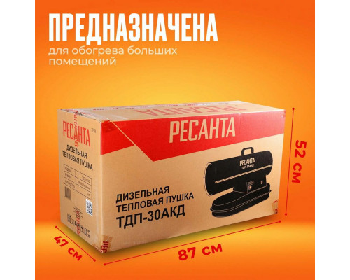 Тепловая пушка РЕСАНТА ТДП-30АКД Тепловая пушка РЕСАНТА ТДП-30АКД