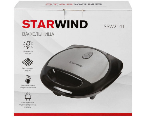 Сэндвичница STARWIND SSW2141 черный Сэндвичница STARWIND SSW2141 черный