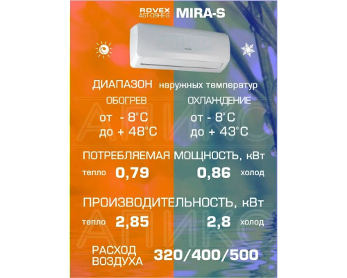 Сплит-система Rovex Mira AST-09HE S Сплит-система Rovex Mira AST-09HE S