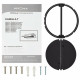Вытяжка встраиваемо-выдвижная KRONA KAMILLA T 500 BLACK