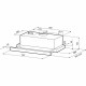 Вытяжка встраиваемо-выдвижная KRONA KAMILLA T 600 WHITE (2 мотора)