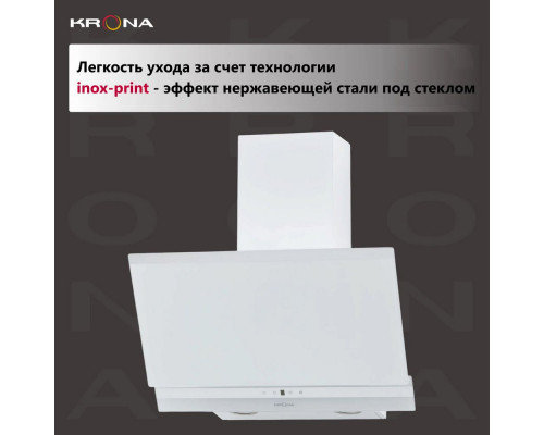 Вытяжка каминная наклонная KRONA IRMA A 600 white S Вытяжка каминная наклонная KRONA IRMA A 600 white S