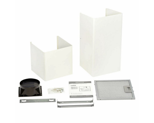 Вытяжка каминная наклонная KRONA LIORA 600 white S