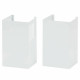 Вытяжка каминная наклонная KRONA POLLY 600 WHITE PB
