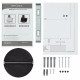 Вытяжка каминная наклонная KRONA URAN 600 DN BLACK 4S