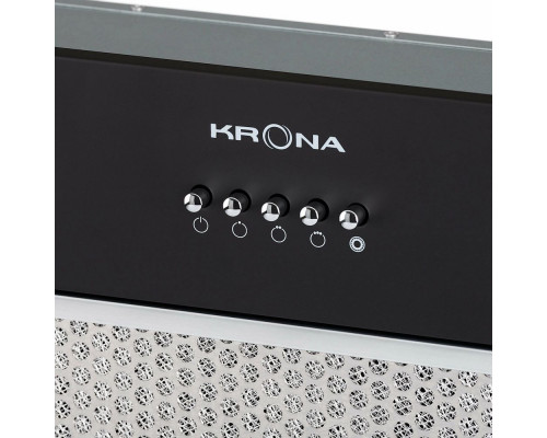 Вытяжка полновстраиваемая KRONA SELINA 600 black PB Вытяжка полновстраиваемая KRONA SELINA 600 black PB