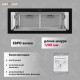 Вытяжка полновстраиваемая KRONA SELINA 900 GLASS BLACK S