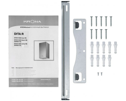 Вытяжка пристенная KRONA DITA R 400 WHITE PB Вытяжка пристенная KRONA DITA R 400 WHITE PB