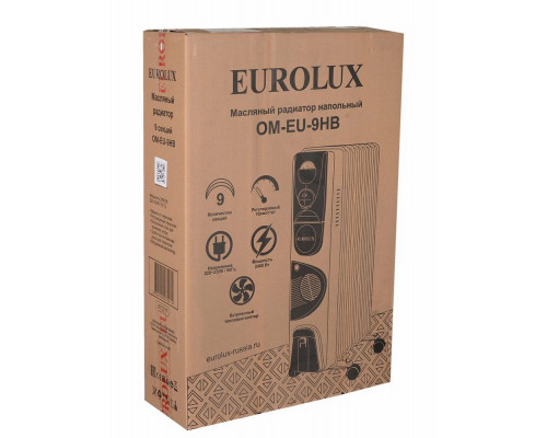 Масляный обогреватель EUROLUX ОМ-EU-9НВ белый Масляный обогреватель EUROLUX ОМ-EU-9НВ белый