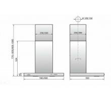 Вытяжка ELIKOR Квадра 90П-650-К3Д белый