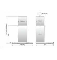Вытяжка ELIKOR Квадра 90П-650-К3Д белый