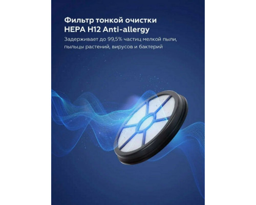 Пылесос BQ VC1607C серый/голубой