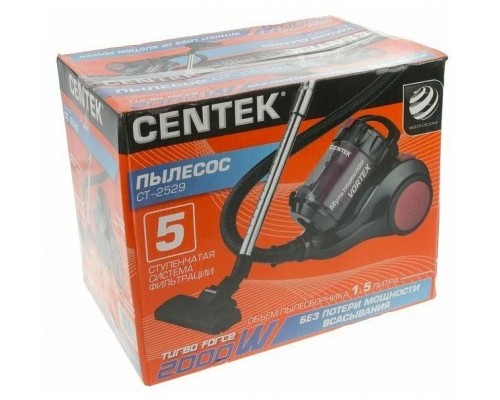 Пылесос CENTEK CT-2529 красный/черный