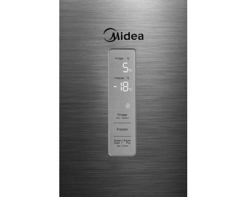 Холодильник MIDEA MDRB471MGF46O стальной Холодильник MIDEA MDRB471MGF46O стальной