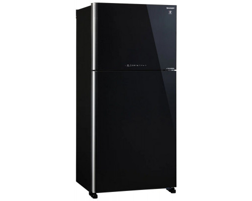 Холодильник SHARP SJ-XG60PGBK черное стекло Холодильник SHARP SJ-XG60PGBK черное стекло