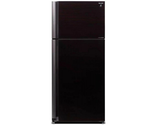 Холодильник SHARP SJ-XP59PGRD черное стекло/красный Холодильник SHARP SJ-XP59PGRD черное стекло/красный