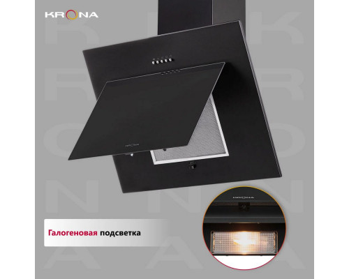 Вытяжка KRONA FIONA 600 BLACK PB Вытяжка KRONA FIONA 600 BLACK PB