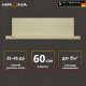 Вытяжка встраиваемо-выдвижная KRONA KAMILLA Slim 600 ivory (1 мотор)