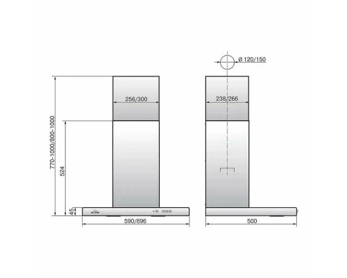 Вытяжка каминная ELIKOR Квадра 90П-650-К3Д топленое молоко Вытяжка каминная ELIKOR Квадра 90П-650-К3Д топленое молоко