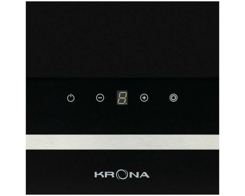 Вытяжка каминная наклонная KRONA DOMENIKA 600 BLACK/INOX S Вытяжка каминная наклонная KRONA DOMENIKA 600 BLACK/INOX S
