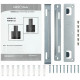 Вытяжка каминная наклонная KRONA DOMENIKA 600 BLACK/INOX S