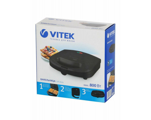 Вафельница Vitek VT-2624 черный Вафельница Vitek VT-2624 черный