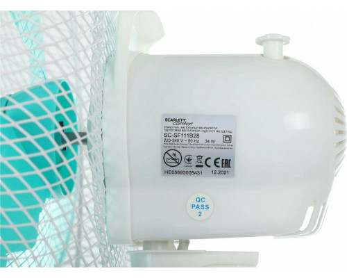 Вентилятор Scarlett SC-SF111B28 белый Вентилятор Scarlett SC-SF111B28 белый