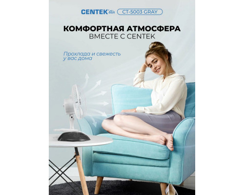 Вентилятор Centek CT-5003 Gray Вентилятор Centek CT-5003 Gray