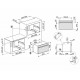 Встраиваемая микроволновая печь SMEG SO4301M0N чёрный матовый