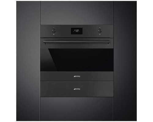 Встраиваемая микроволновая печь SMEG SO4301M0N чёрный матовый Встраиваемая микроволновая печь SMEG SO4301M0N чёрный матовый