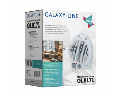 Тепловентилятор Galaxy Line GL 8171 белый Тепловентилятор Galaxy Line GL 8171 белый