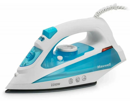 Утюг Maxwell MW-3055B белый/голубой Утюг Maxwell MW-3055B белый/голубой
