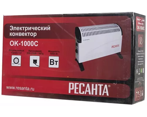 Конвектор РЕСАНТА ОК-1000С белый