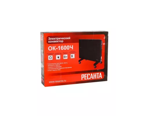 Конвектор РЕСАНТА ОК-1600Ч черный