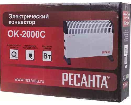 Конвектор РЕСАНТА ОК-2000С белый
