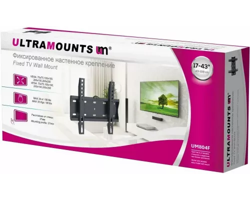Кронштейн ULTRAMOUNTS UM804F черный