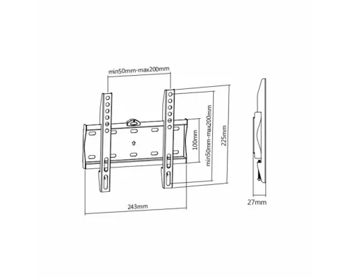 Кронштейн ULTRAMOUNTS UM804F черный