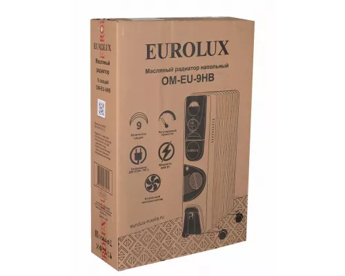 Масляный обогреватель EUROLUX ОМ-EU-9НВ белый
