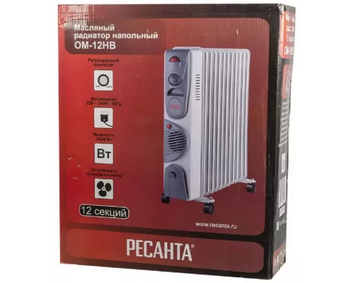Масляный обогреватель РЕСАНТА ОМ-12НВ