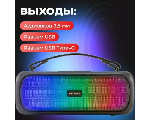 Портативная колонка SUPRA BTS-690 черный