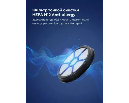 Пылесос BQ VC1607C серый/голубой