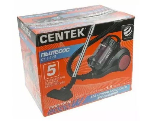 Пылесос CENTEK CT-2529 красный/черный