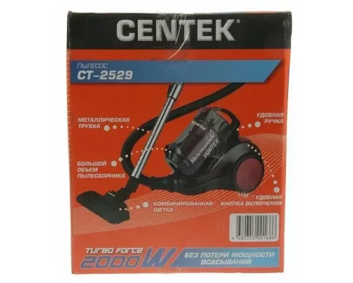 Пылесос CENTEK CT-2529 красный/черный
