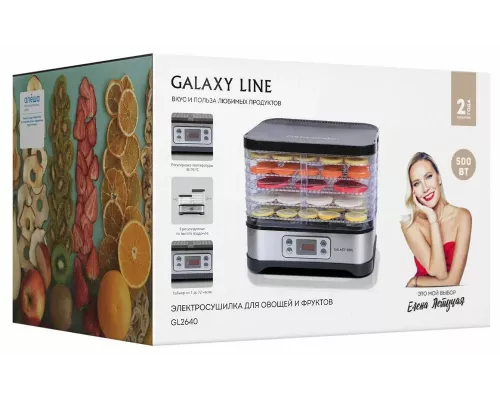 Сушилка для овощей и фруктов GALAXY LINE GL2640 серый металл