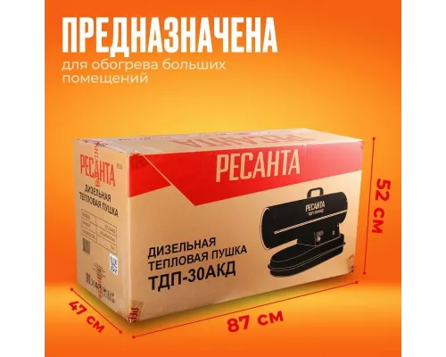 Тепловая пушка РЕСАНТА ТДП-30АКД