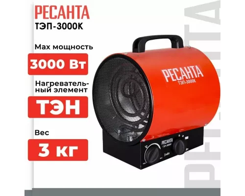 Тепловая пушка РЕСАНТА ТЭП-3000К